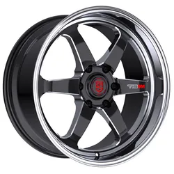 TIS MOTORSPORTS 508BB 20X9.5 SATIN BLACK W/GLOSS BLACK RING